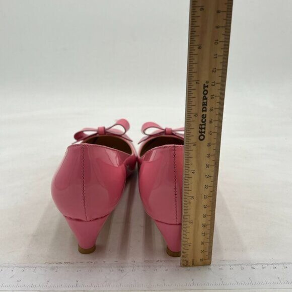 YDN Women Closed Round Toe Pumps Low Heels Shoes with Bowknot for Work Office - Picture 4 of 7